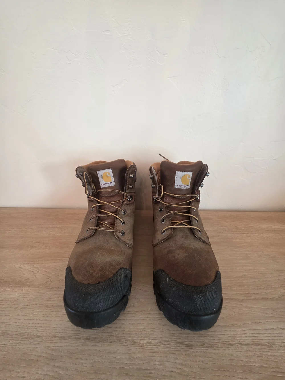 Carhartt **Steel Toe** Men's Brown Work Boots - Lace-Up Safety Hiking Style